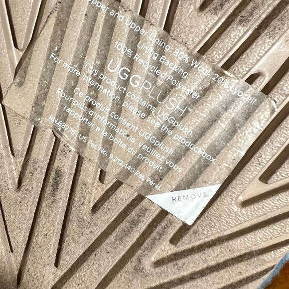 UGG® LE Fluff You Marina Blue Multicolor Sheepskin Plush Slipper Size 9 - Picture 11 of 13